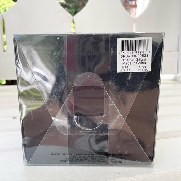 Starbucks Alice + Olivia NWT Striped Ceramic Insulated Tumbler Mug Tutu Black - Picture 6 of 6